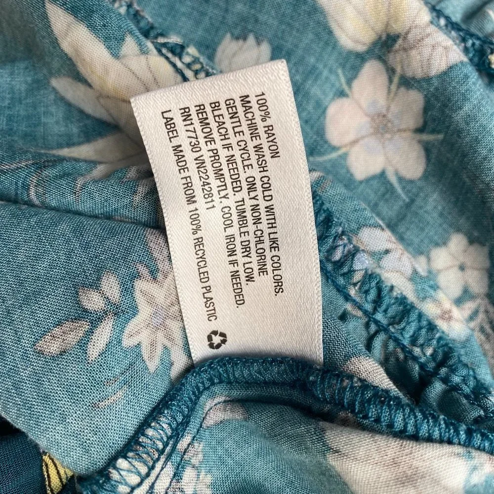 Mossimo Floral Print Ruffle Wrap Dress - Picture 8 of 9